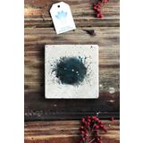 Oscar Stone Decor Taş Bardak Altlığı Stone Coasters - Aries/Koç Burcu (Burçlar)