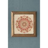 Oscar Stone Decor Yaşam Çiçeği Mandala Masif Ahşap Çerçeveli Duvar Dekoru Taş Tablo 28X28 Cm Prmt2020-1354