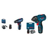 osch Professional Bundle: GSR 120-LI Delme Vidalama Makinesi + GDR 120-LI Darbeli Somun Sıkma