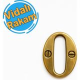 Osena Metal Vidalı Kapı Numarası Gold 0 Numara