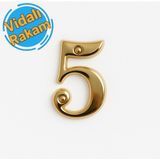 Osena Metal Vidalı Kapı Numarası Gold 5 Numara