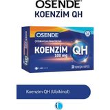 OSENDE Koenzim QH Ubikinol 100 mg 30 Yumuşak Kapsül Enerji Artırıcı İçerik ile Güçlü Formül