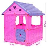 OSER DIŞ TİCARET Pembe Oyun Evi Kreş Anaokulu Çocuk Oyun Evi Plastik Anaokulu Bahçe Oyun Evi Modelleri