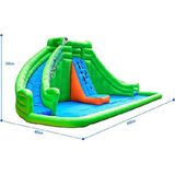 OSER DIŞ TİCARET Safari Çift Kaydıraklı Şişme Aqua Su Parkı Şişme Oyun Parkı Şişme Su Kaydırağı Modelleri