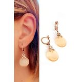 Oseshop Kedi Gözü Taşlı 925 Ayar Gümüş İtalyan Tasarımı Küpe