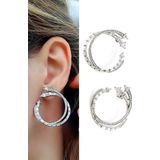 Oseshop Pırlanta Parlaklığında Zirkon Taşlı 925 Ayar Gümüş İtalyan Tasarımı Şık Exclusive Küpe
