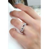 Oseshop Pırlanta Parlaklığında Zirkon Taşlı 925 Ayar Gümüş İtalyan Tasarımı Taşı Hareketli Trend Yüzük