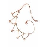 Oseshop Taşlı 925 Ayar Gümüş Rose Halhal