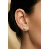 Osha Aksesuar İnci Top Küpe 6 mm Top Arkası Rose Renk