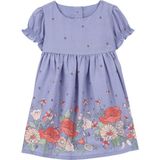 Oshkosh Kız Bebek Kısa Kollu Elbise - 6 Ay - Çok Renkli