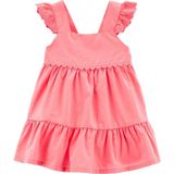 Oshkosh Kız Bebek Kısa Kollu Elbise Pembe - 6 Ay