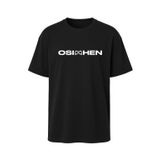 Osimhen Logolu Siyah Unisex Relax Fit (Bol Kalıp) Tişört(018,Siyah,S)