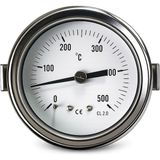 Osimo Endüstriyel Fırın Termometresi 0-500°C Problu Paslanmaz Çelik Sıcaklık Göstergesi - 2