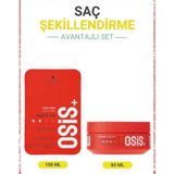 Osis 100 ml Mess Up Mat Şekillendirici Macun+ Flexwax 85 ml Ultra Güçlü Doku Veren Krem Wax