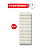 OSKAR FIRÇA 10 Cm Mikrofiber Kumaş Rulo Seti Lüks | 10 Adet Yedek Rulo | Yüksek Boya Tutma & Profesyonel Kaplama