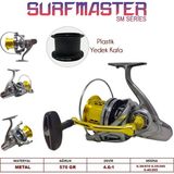 Oskar Surf Master 10000 Olta Makinesi (Plastik Yedek Kafa) - Gold