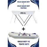Oslo Fishing Team Mavi Beyaz Şişme Bot ve Tente Seti 240 cm Uzunlukta Dayanıklı Tasarım - Mavi - Beyaz