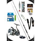 Oslo Next 4000 Shimano Fx Xt 270CM 10-30GR 8x Spin Olta Seti - Siyah
