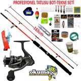 Oslo Okuma 8000 Acuador Kendo 165cm 100-250gr Profesyonel Tatlı Su Tekne ve Bot Olta Takımı Seti