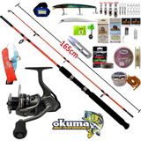 Oslo Okuma Acuador ACU-8000A 165CM 100-250GR Kendo Holiday Boat Profesyonel Tekne ve Bot Olta Takımı Seti