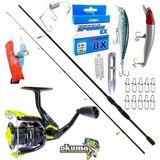 Oslo Okuma Fın Chaser 4000 240cm 20-40gr Remixon Double Black Rapala Spin Olta Takımı Seti