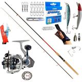 Oslo Okuma Safyre 4000 270CM 10-35GR Remixon Red Zoom Rapala Maket Balık Spin Olta Takımı Seti
