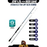 Oslo Rock Game 213CM 0,5-7 gr Lrf Olta Kamışı - Mavi