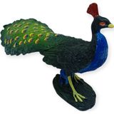 Osman Kızılkaya Hayvan Figürleri - Kuşlar -18 cm Tavus Kuşu