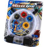 Osman Kızılkaya Melee Gyro Beyblade 329-2 4 Topaç Sahalı Metal+Plastik Kartela 3+ - Renkli
