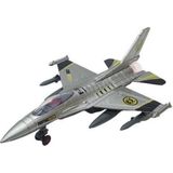 Osman Kızılkaya Sesli Işıklı Metal F16 - Savaş Uçağı 22 cm - HW777-16-GRI