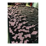 OsmanKumaşDantel Yoğun boncuk ve payet işlemeli makina kasnak işi dantel (1 adet= 100x145cm)