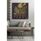Osmanlı Arması Tek Parça Kare 65x65 Cm Kanvas - Canvas Tablo, 65 x 65, 65KVS-1099