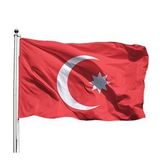 Osmanlı Bayrağı 150x225 Tek Kat Raşel