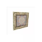 Osmanlı Çini Deseni Baskılı Taş Tablo 25X25