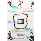 Osmanlı Değerli Taş Erkek Öğrenci Kolye- Lapis, Sodalit, Kehribar, Labradorit, Kaplan Gözü, Krizokol, Akik, Obsidyen