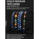 Osmanlı Değerli Taş Güçlü Sezgiler & Yedi Çakra Bileklik Seti Lapis, Akik, Sitrin, Kaplan Gözü Sertifikalı Doğal Taşlı