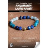 Osmanlı Değerli Taş Sertifikalı Akuamarin-Lapis-Apatit Doğal Taş Zirkon Aparatlı Bileklik Odt111