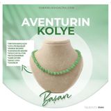 Osmanlı Değerli Taş Sertifikalı Aventurin Doğaltaş Kolye 8 Mm, M508
