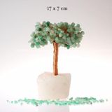 Osmanlı Değerli Taş Sertifikalı Aventurin, Pembe Kuvars ( Taşlar) Doğaltaş Ağaç 17X7 Cm, D022