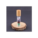 OSMANLI DEĞERLİ TAŞ Sertifikalı Çakra Doğal Taş Esans Ve Yağ Şişesi - 150 Ml, 8 Cm Bambu Kapak - Eyş016
