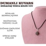 Osmanlı Değerli Taş Sertifikalı Dumanlı Kuvars Yonca Doğaltaş Kolye Ucu M441
