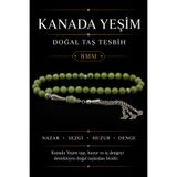 OSMANLI DEĞERLİ TAŞ Sertifikalı Kanada Yeşim Doğal Taş Tesbih 8mm