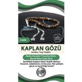 OSMANLI DEĞERLİ TAŞ Sertifikalı Kaplan Gözü Doğaltaş Tesbih 6 Mm, T204