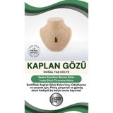 Osmanlı Değerli Taş Sertifikalı Kaplan Gözü Kolye Ucu(Gümüş Zincir Hediye) Pirinç Çerçeve
