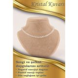 Osmanlı Değerli Taş Sertifikalı Kristal Kuvars 6Mm Kolye (Düğümsüz)