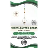 Osmanlı Değerli Taş Sertifikalı Kristal Kuvars, Çakralı Pandül Ku024