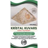 Osmanlı Değerli Taş Sertifikalı Kristal Kuvars Doğal Taş Piramit P011