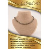 Osmanlı Değerli Taş Sertifikalı Labradorit 6Mm Kolye (Düğümsüz)