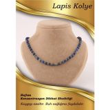 Osmanlı Değerli Taş Sertifikalı Lapis Lazuli 6 Mm Düğümlü Kolye