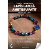 Osmanlı Değerli Taş Sertifikalı Lapis Lazuli-Ametist-Apatit Doğal Taş Altın Kaplama Üçüncü Göz Çakra Bileklik Odt129